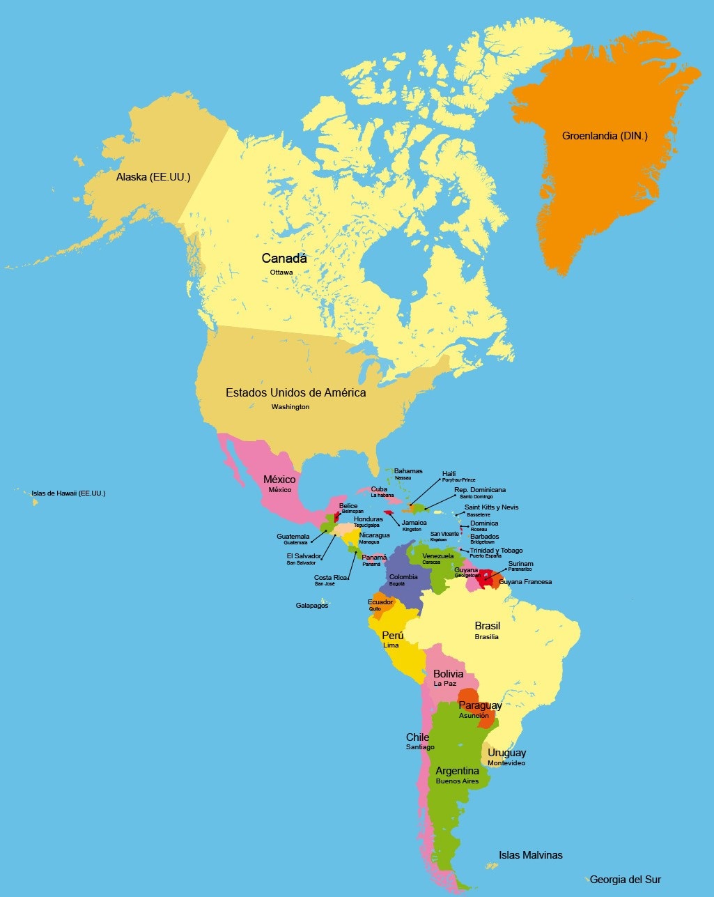 Mapa de América