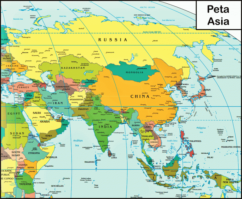 Mapa de Asia